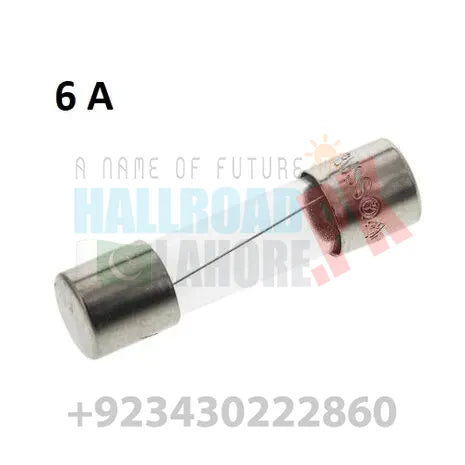 5x20mm 6 AMP   250VAC glass fuse In Pakistan