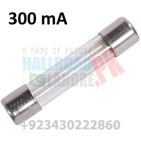 300 mAMP  5x20mm 300VAC glass fuse In Pakistan