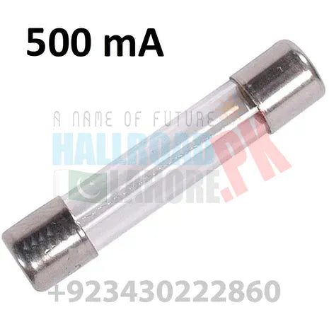 500 mAMP 5x20mm 500VAC glass fuse In Pakistan