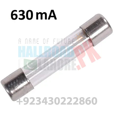 630 mAMP  5x20mm 250VAC glass fuse In Pakistan