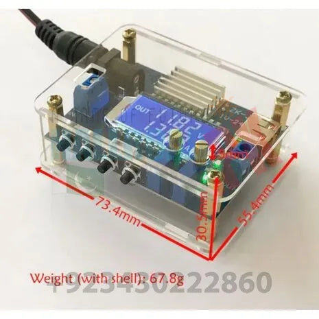 3A High Precision DC Adjustable Regulated Power Capacity Voltmeter Ammeter Step-Down Module In Pakistan