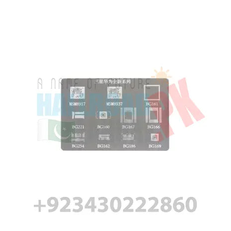 IC Chip BGA Reballing Stencil Kits Set Solder MSM8917 MSM8937 BG161 BG221 in Pakistan