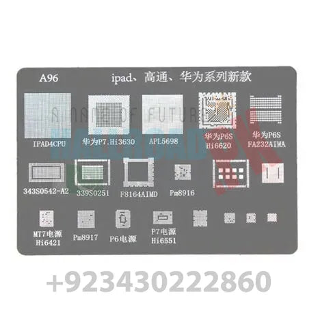 IC Chip BGA Reballing Stencil Kits Set Solder Ipad IPAD4CPU in Pakistan