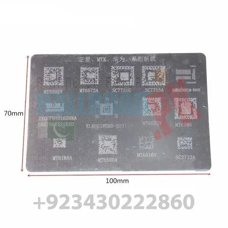 IC Chip BGA Reballing Stencil Kits Set Solder Samsung MTK Huawei MT8392V in Pakistan