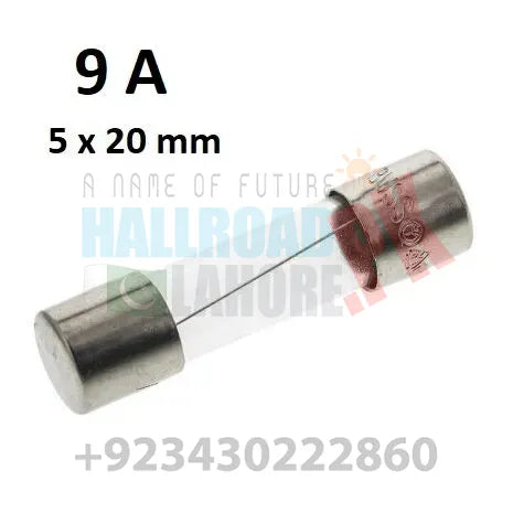 9 AMP 5x20mm  250VAC glass fuse In Pakistan