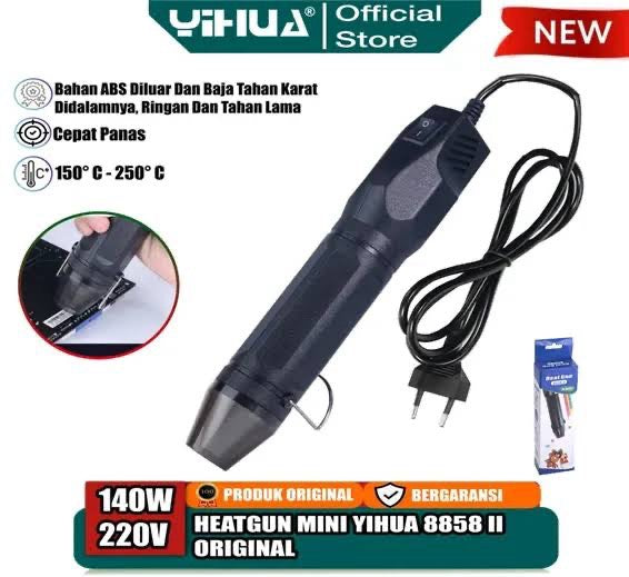 Yihua 8858 II Mini Heat Gun Electric Hot Gun Air Shrink Vinyl DIY 140W in Pakistan