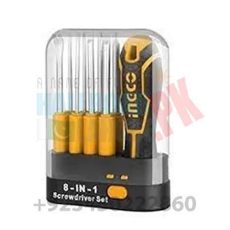INGCO 9 Pcs Interchangeable Screwdriver Set