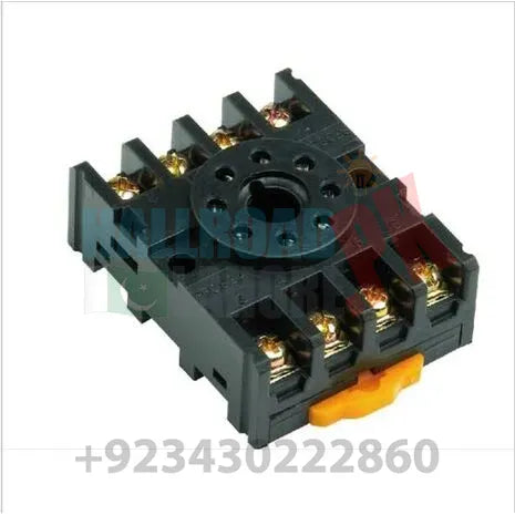 5 Pcs 8pin Rail Mount Relay Socket Relay Base in Pakistan