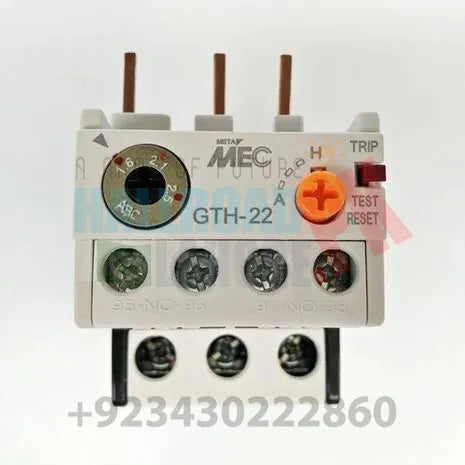 6A To 9A Thermal Relay MEC GTH-22 in Pakistan