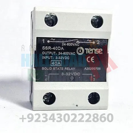Solid State Relay Module SSR-40DA White Cover Tense in Pakistan