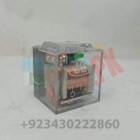 Automotive Relay Green Led Indicator Light JD2914 24V 80A 5pin