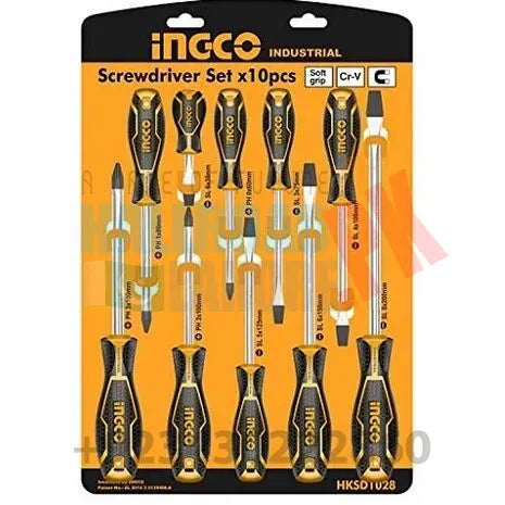 Ingco 10 Pcs screwdriver set HKSD1028 in Pakistan