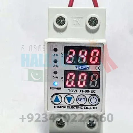 TOMZN VA Protector 60A 220V Adjustable Over and Under Voltage Protecto ...