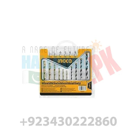 Ingco 16PCS drill bits & screwdriver bits set AKSDB9165 in Pakistan