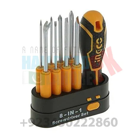 Ingco 9 Pcs Interchangeable Screwdriver Set AKISD0901 in Pakistan