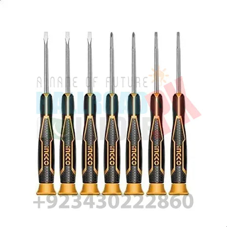 Ingco 7 Pcs Precision Screwdriver Set Industrial HKSD0718 in Pakistan