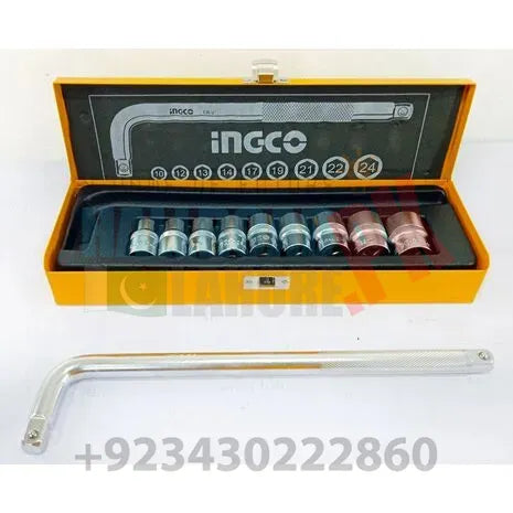 Ingco 10Pcs 1/2 Socket Set Industrial HKTS12101 in Pakistan