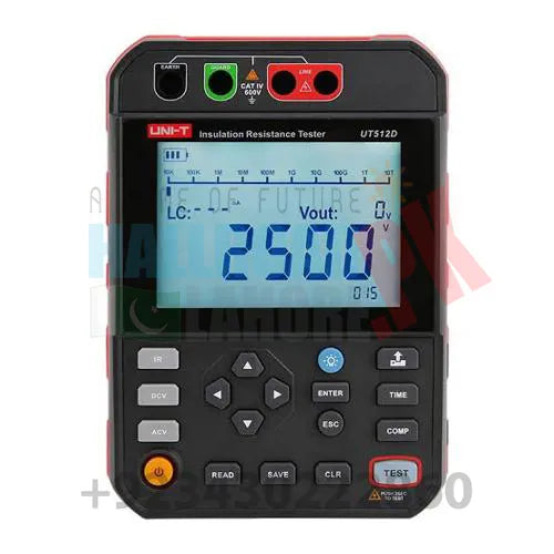 UT512D High Voltage 2.5KV Insulation Resistance Tester
