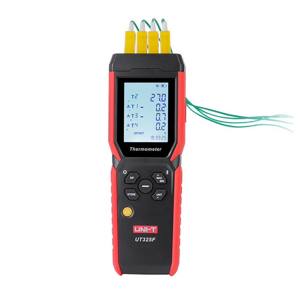 UNI-T UT325F 4-Channel Thermometer Intelligent Bluetooth Digital Display Thermocouple Thermometer for K J T E R S N Type in Pakistan