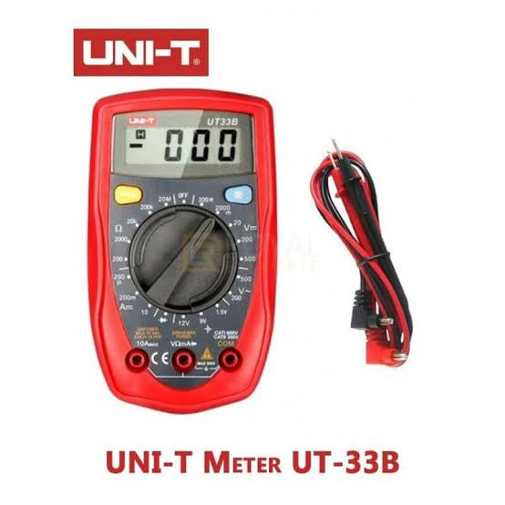 Multimeter Ut33 UNI-T UT-33B Digital Multimeter LCD Palm Size DC/AC volt, Ohm, Current ...