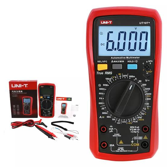 UNI-T UT107+ Automobile Multimeter High Precision True RMS Automobile Automatic Range Actual Value Digital Multimeter in Pakistan