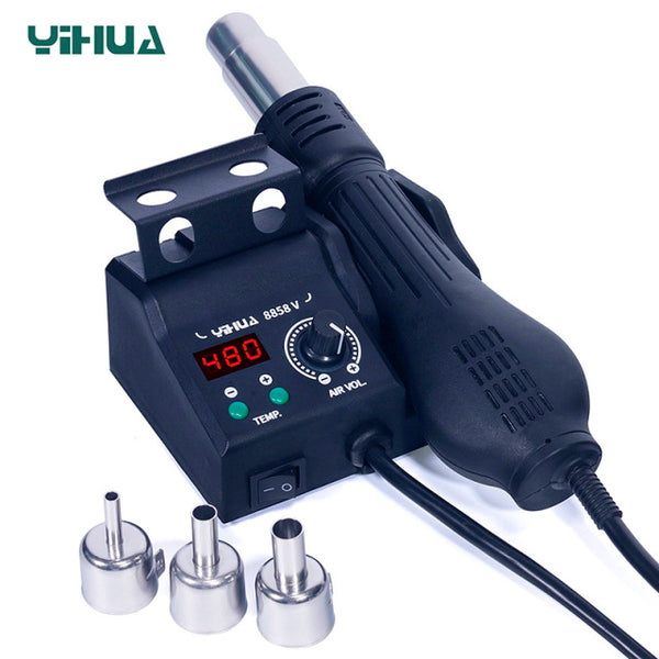 YIHUA 8858-V YH 8858-V Temperature Controlled Cellphone Repair High Power Portable Hot Air Rework Station in Pakistan