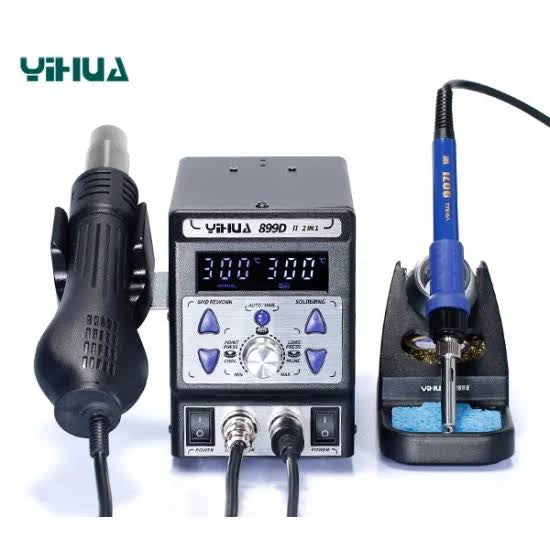 Yihua 899D-II 2-in-1 Smart Hot Air Gun Soldering Iron Rework Station with Hot to Cool Air Function YH899D II in Pakistan