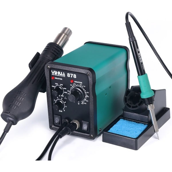 YIHUA 878 Hot Air Rework Station with Soldering Iron YH878 in Pakistan