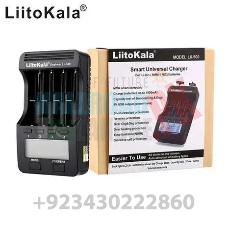 Liitokala Lii-500 Lcd Display 18650/26650 Speedy Rechargeable Lithium Battery Charger