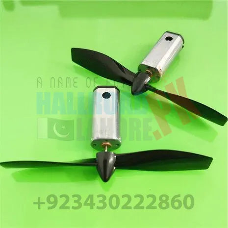 2Set/Pack N50 3.7-4.2V 31000 Micro DC Motor with Black CW CCW Propeller Model Airplane Helicopter Fan DIY Parts