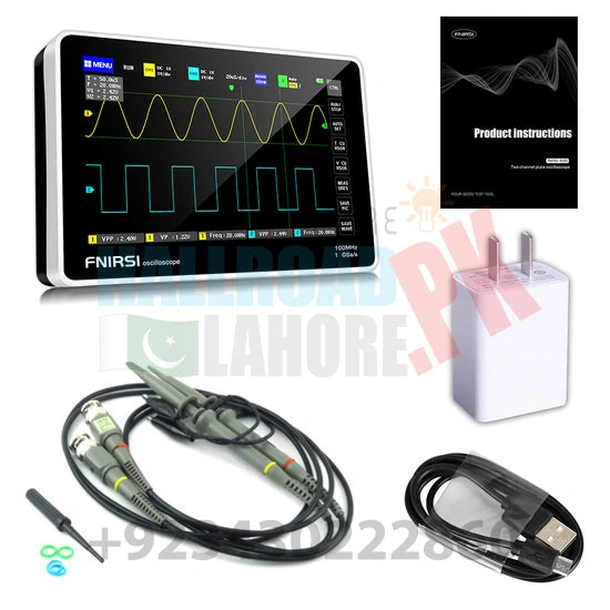 FNIRSI 1013D Digital Tablet Oscilloscope Dual Channel 100M Bandwidth 1GS Sampling Rate 7 Inches Mini Tablet Digital Oscilloscope