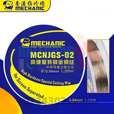 Mechanic High Hardness Lcd Display Touch Screen Separator Cutting Wire Line 0.04mm 200m Mcnjgs-02