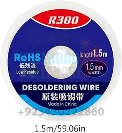 Mechanic Desoldering Wire R300 1.5 x 1.5 Mm Bga Welding Desoldering Wick Braid Tin