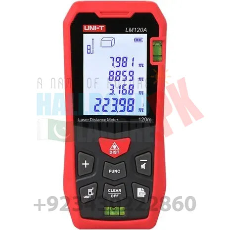 120mm Distance Ruler UNI-T LM120A Laser Distance Meter 120m Electronic distance measuring R ...
