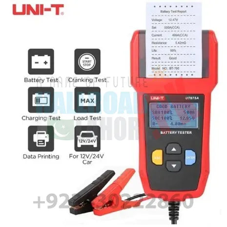 UNI-T UT675A Battery Tester With In Built Printer